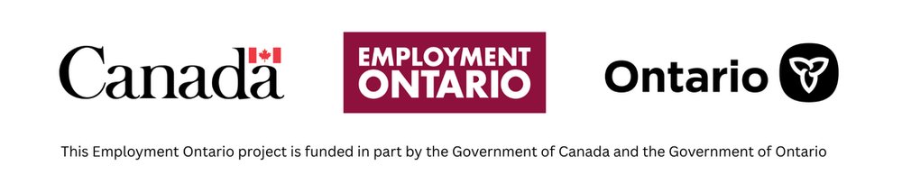 Government of Canada, Employment Ontario and Government of Ontario logos